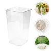 Vases Office Decor Acrylic Flower Arrangement Bucket Container Transparent Vase Decorative Centerpiece Simply