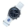 Moonswatch Automatik-Quarzuhr für Herren und Damen, wasserdicht, leuchtend, hochwertige Armbanduhren mit Lederarmband, Moonswatch