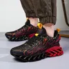 Sapatos casuais chama lâmina correndo para homem ins na moda masculino tênis anti-deslizamento ao ar livre calçado de jogging chunky esportes zapatillas