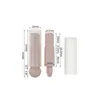 Empty Pink Lip Balm Lipstick Plastic Empty Tube DIY Round Makeup Cosmetic Packaging Materials