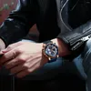 ساعة معصم أزياء رجال الساعات الرياضية رجال الأعمال الفولاذ المقاوم للصدأ الكوارتز Quartz Wristwatch Sport