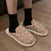 Boots Winter Women Slippers Warm Indoor Thick Sole Men Home Shoes Plush Dual Purpose Shoe Light Outside Slippers