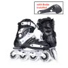 Chaussures Slalom FSK Skates en ligne Patines pour adultes Sports de patinage quotidien avec roues PU 85A