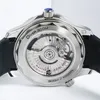 Vs motre be luksus luksus zegarek męski zegarki 42 mm 8800 zintegrowane stalowe reloje biały emalia pierścień gumowy pasek szafir