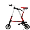 Lights Foldable Bike 8 Inch Aluminum Alloy Cycling Ultra Light Mini Bicycle Adult Office Worker Pneumatic Tire
