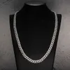 Dernière conception cubaine glacée Sterling Sier chaîne à maillons cubains Hip Hop haut de gamme bijoux Hip-Hop boucle collier Hiphiop