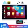 Ny 2 DIN Automatisk Radio MP5 Multimedia Player Auto Radio Car Play Android Touch Screen Stereo Mottagare Double Stereo GPS Navigat3813718