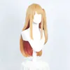 합성 가발 OSHI NO KO HOSHINO RUBY COSPLAY WIG 스트레이트 오렌지 골드 로즈 핑크 가발 코스프레 애니메이션 가발 난방 합성 가발 240328 240327