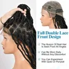 Synthetic Wigs Kalyss 40 Inches Full Double Lace Front Square Knotless Locs Braided Wigs for Black Women Loc Braid Wig With Baby hair 240329