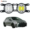 EEMRKE LED Car Lights Mgły Mgły dla Toyota Gr Corolla 2022 2023 Przednia lampa przeciwmgielna zderzaka z obiektywem DRL 30 W 12V BIAŁO lub żółty