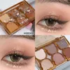 Eye Shadow 6-kolorowy słodki paletę cieni do powiek Naga brązowy brokat perly cień do oczu matowy długotrwały koreański makijaż oka paleta kosmetyki2403