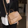 Abendtaschen 2024 Design Handtaschen Damen Echtes Leder Große Kapazität Schulter Umhängetasche Frauen Pendler Shopper Einkaufstasche