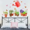 ملصقات الجدار النبات الرعوي بونساي ملصق الزهور ديكور غرفة نوم غرفة المعيش