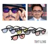 Moda Johnny Depp w stylu okrągłe okrągłe okulary przeciwsłoneczne Mężczyźni przezroczone zabarwione obiektyw Design impreza