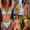 2024 New Sexy Womens Designers Bikinis Sets Split Triangle Strap Chest Cushion No Steel Support Bikini Multi Color Sexy Swimsuit