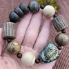 Strand JoursNeige Vietnam Wooden Bracelet Nipper Beads Buddha Prayer Wood Old Material High Density Hand String Fashion Jewelry