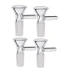 4-Piece 14mm Glass Bowl Set, Decorative Transparent Glass Funnel Set