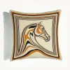 オフィスホームデコレーション用の隠されたジップソファカークッションカバー付きのQuaitly Horse Pillow Case Velvet Pillowcase