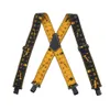 Plus 120cm Length 5cm Wide Adjustable Four Clip-on X- Back Elastic Heavy Duty Braces Suspenders Mens 201028246b