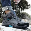 Schoenen mannen professionele tactische laarzen wandelen lederen waterdichte herfst winter casual enkel sneakers voor mannen veiligheidsschoenen werken 39 47