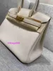 Borse da donna in vera pelle L Pura borsa da donna cucita a mano con fibbia in oro 30 milkshake bianco Togo litchi borsa da donna portatile in pelle di vitello con fibbia borsa di grande capacità