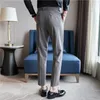 Mężczyźni Piaski Suitowe Spodnie 2024 Autumn Nowy swobodny prosty sukienka formalna Slim Fit Pantalon Homme Wedding Party Mężczyznę odzieży 240318