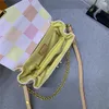 العلامة التجارية الجديدة مرآة جودة مصمم صغير Metis East West Pags Canvas Hobo Womens Chain Messenger Pochette Parse Bag Luxurys حقيبة حقيقية من الجلد الكتف