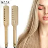 アイロンQXXZヘアストレートナープロフェッショナル鉄滑らかな加熱スプリント5ギア温度ドライウェットパーマスタイリングツール無料配送