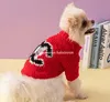 개가 가을 가을 겨울 따뜻한 옷 디자이너 스웨터 슈나우저 프렌치 블 도그 테디 작은 중간 고급 고양이 스웨트 셔츠 h