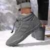 Wanderschuhe Winter Barfuß Stiefel Frauen Männer Pelz Schnee Boot Plüsch Wandern Warm Für Outdoor Trekking Turnschuhe