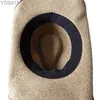 Breda randen hattar hink amerikansk original västerländsk cowboy hatt ren ull filt styling ull big cornice 240319