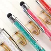 20pcs/Lot Custom Pen Crystal Diamond Metal Ballpoint Pens Spersonalizowane reklama biznesowa Small Gift Artykuły papiernicze hurtowe 240307