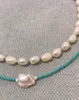 Girocollo 1 pz stile barocco francese macaron collana di perle naturali per catena da collo minimalista personalizzata da donna