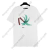 Tik Tok Influencer Same Designer Brand Pure Cotton PamAng Summer New Product Cuthead Coconut Tree Print Short Sleeve Loose Casual T-shirt Mens And Womens