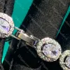 Classic Shining Diamond Bracelets Designer Sterling Silver Bracelet For Women Luxury Charm Bracelet Women High Quality Chain Jewelry With Box