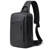 Tasche Multifunktions Umhängetaschen Männer USB Lade Brust Pack Kurze Reise Messenger Wasserdicht LargeCapacity Schulter