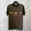 Tik Tok Influencer Same Designer Brand Pure Cotton WomensAmerikaans bedrukt T-shirt met korte mouwen, zwart wit goud, slim fit zomer