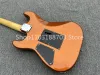 Guitar 6String Metallic Orange Electric Guitar, Basswood Body, Maple Neck, Chrome Hardware, Floyd Rose Bridge, anpassningsbar