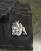 Y2K Hip Hop Jnco Bol kot pantolon denim şort vintage desen erkek kadınlar yaz harajuku gotik erkek basketbol şort sokak kıyafetleri 240313