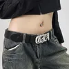 Gürtel für Frauen Männer kleiden hochwertige abstrakte Buchstaben Korean Style Taille Accessoires Ledergürtel Jeans