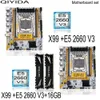 Qiyida X99 LGA2011-3 Xeon E5 2660 V3 CPU 16GB2*8G3200MHz DDR4 데스크톱 메모리 M-ATX M.2 E5 D4 240314