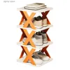 Storage Holders Racks Multi functional shoe rack anti-corrosion shoe rack modern vertical shoe rack Y240319