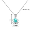 Pendant Necklaces Hollow Luminous Flower Shaped Necklace For Women Glowing In The Dark Beads Cage Chain Party Jewelry