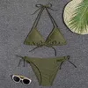 Costumi da bagno da donna 1 set di costume da bagno da donna elastico a tre punti e bellissimo costume da bagno bikini stampato set da piscina J240319