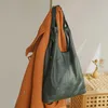 Shoulder Bags Highend A4 Green Coffee Black Brown Full Grain Vegetable Tanned Genuine Leather Women Handbag Bag Female Purse M9001