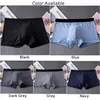 Cuecas masculinas de algodão roupa interior respirável cor sólida boxer briefs cintura elástica calcinha macia confortável cuecas amigáveis à pele 24319