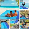 Tappetino 2.1M * 2M Tappetino da spiaggia a prova di sabbia Coperta da picnic leggera Tappetino da picnic portatile impermeabile per esterni Attrezzatura da campeggio pieghevole