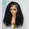 Syntetiska peruker 360 Full spets peruk Mänskligt hår PLUCKED med babyhår 180% Curly 13x6 Spets Front Human Hair Wigs For Women Natural Hairline 240328 240327