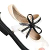 NK Bow Princess Liten Mirror Shallow Mouth Single 2024 Spring and Autumn New Children's Girl's Soft Sole Leather Shoes GG GG