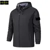 Steinjacke Plus-Größe Mantel Spring- und Herbst-Herrenstandkragen Kapuze mit Kapuzenmännern lässige windprofessionelle Outdoor-CP-Jackets neue heiße Hemd großes S-4xl 95